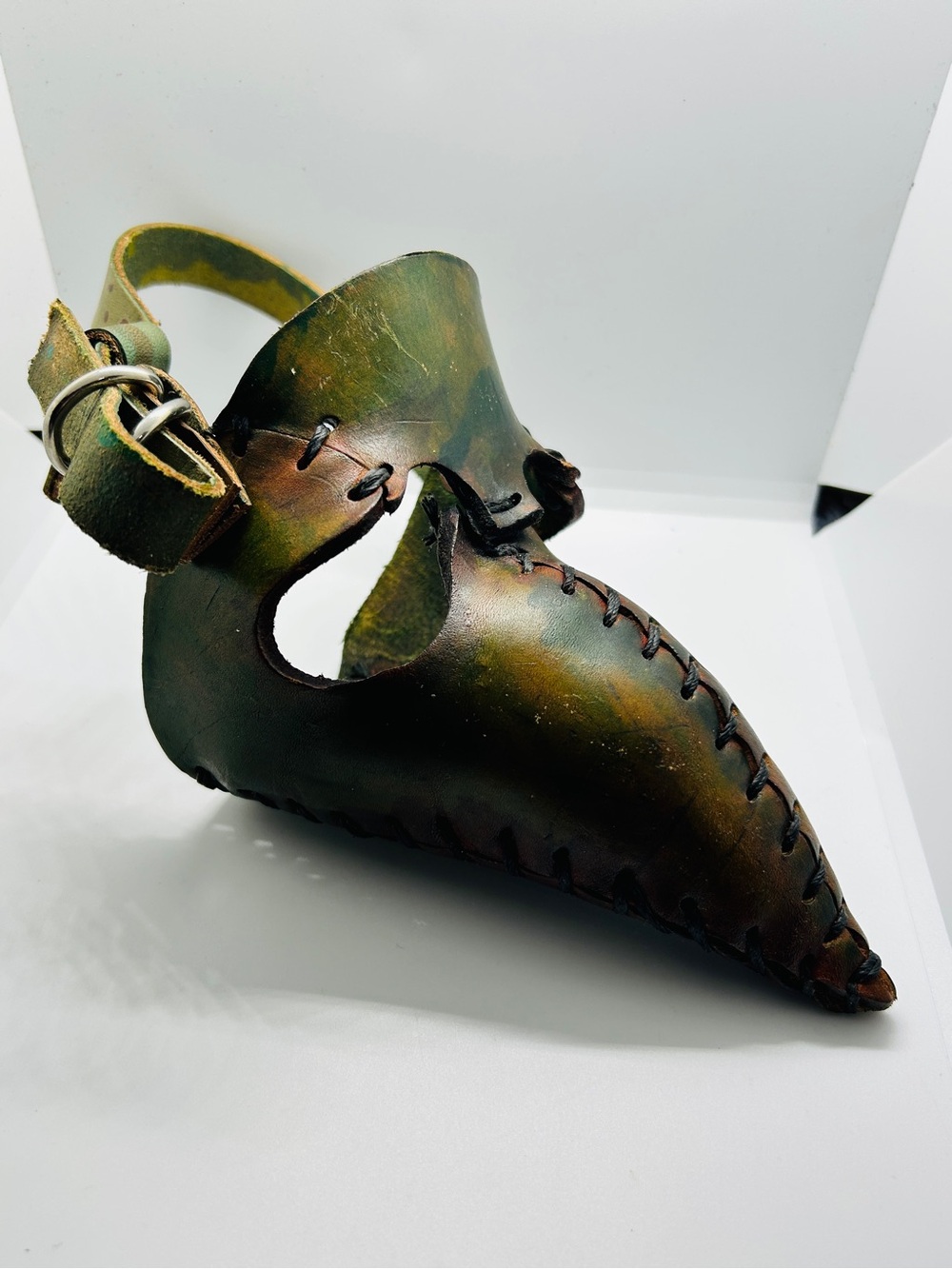 Mini Leather Plague Doctor Mask